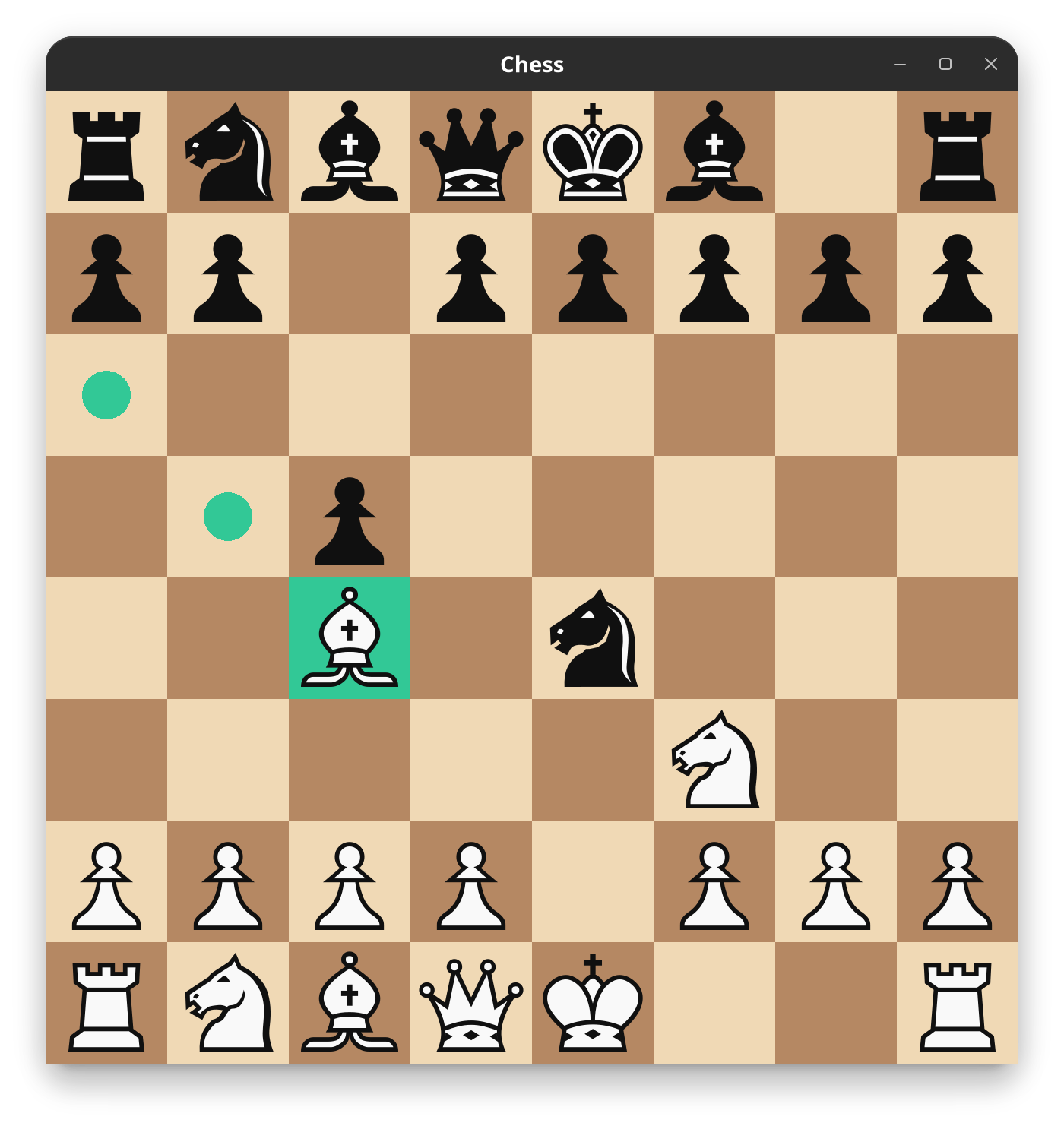 Black knights bitboard